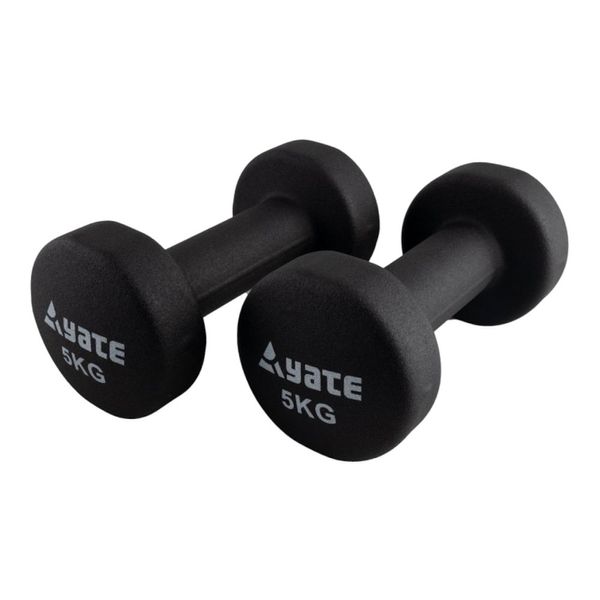 Гантель Yate 5 кг Neoprene Coated Dumbbells с цветным неопреновым покрытием, пара, SA04737 - A8992 фото