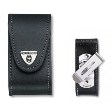 Husa piele Victorinox Belt Pouches w rot belt clip, 91 mm, 5-8 layers, leather black, 4.0521.31 - victorinox A5170 foto