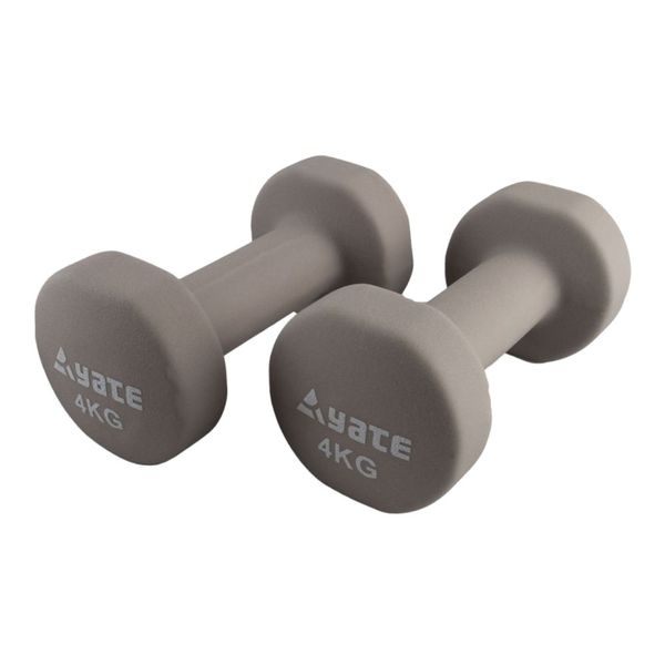 Гантель Yate 4 кг Neoprene Coated Dumbbells с цветным неопреновым покрытием, пара, SA04736 - A8991 фото